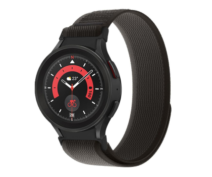 Pasek i akcesoria do zegarków TECH-PROTECT Nylon do Galaxy Watch 4 / 5 / 5 Pro / 6 / 7 / FE Black/Orang 9319456607512